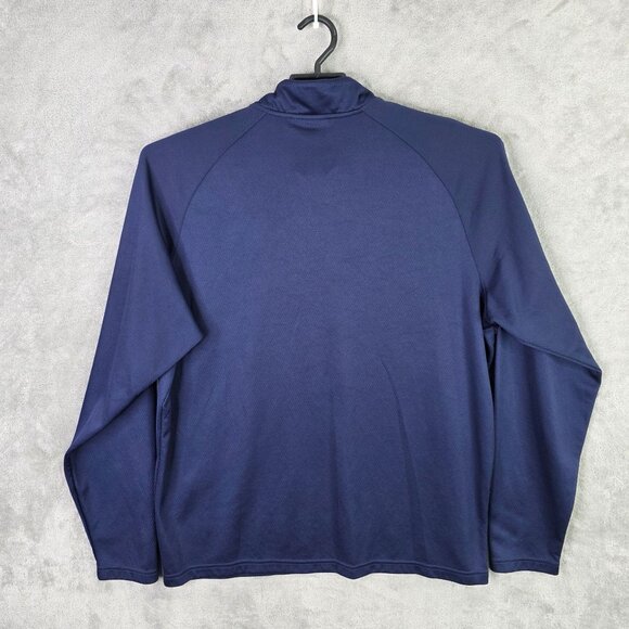Mens Under Armour Navy 1/4 Zip Pullover Loose Fit Shirt Blitz United Soccer XL - Picture 4 of 8